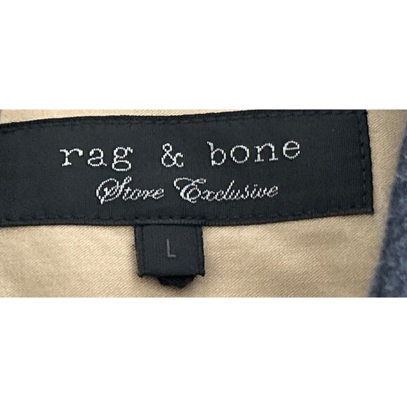 RAG & BONE Button-down Shirt Cotton Gray Long Sleeve Size Large - Picture 5 of 6
